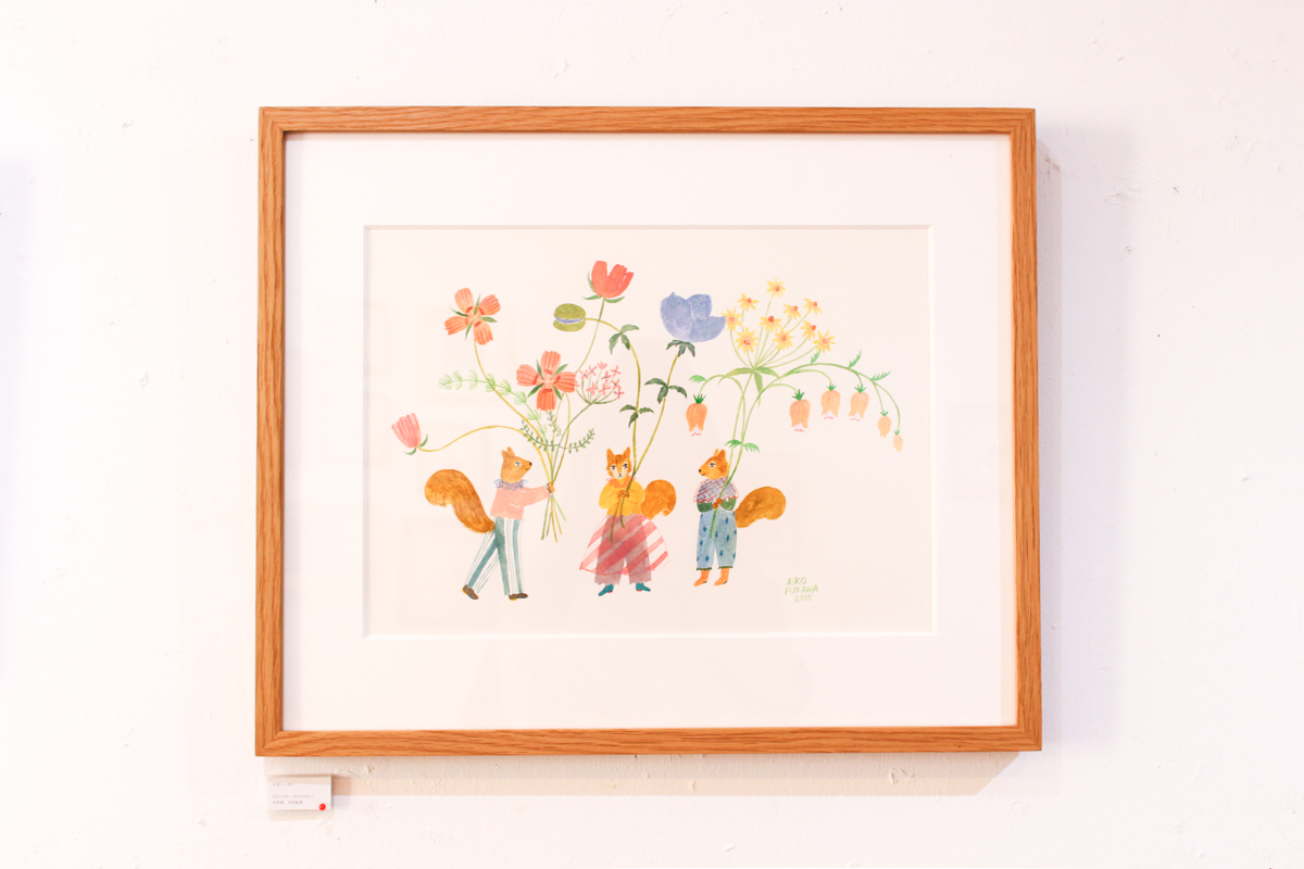 イラストレーター・布川愛子さんの個展「LITTLE WINDOW」