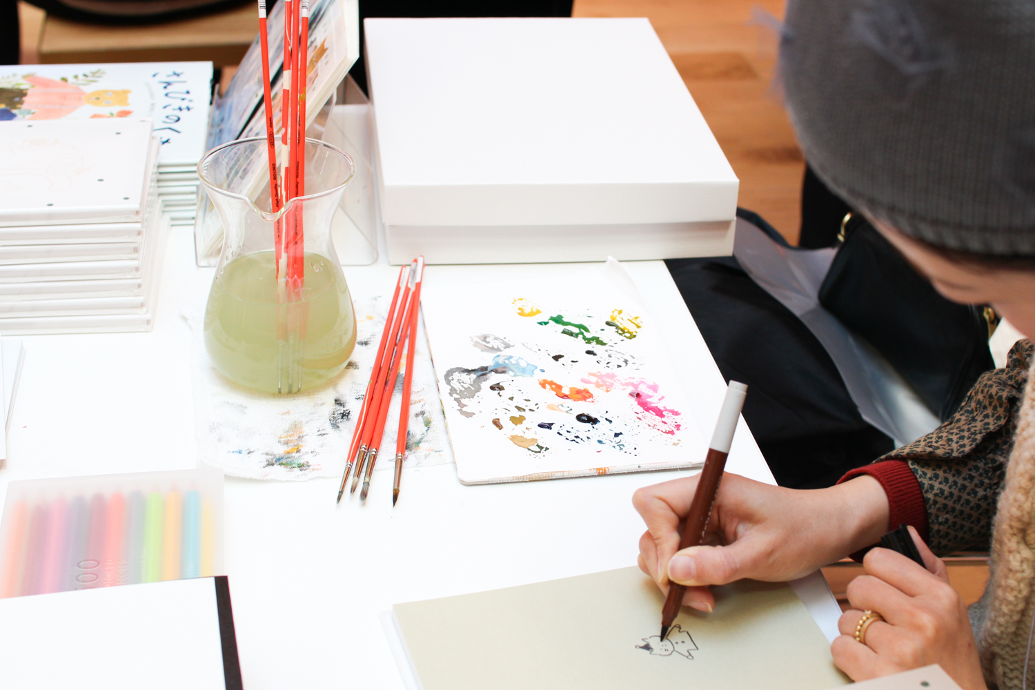 布川愛子さんの「動物の似顔絵屋さん」に行ってきました